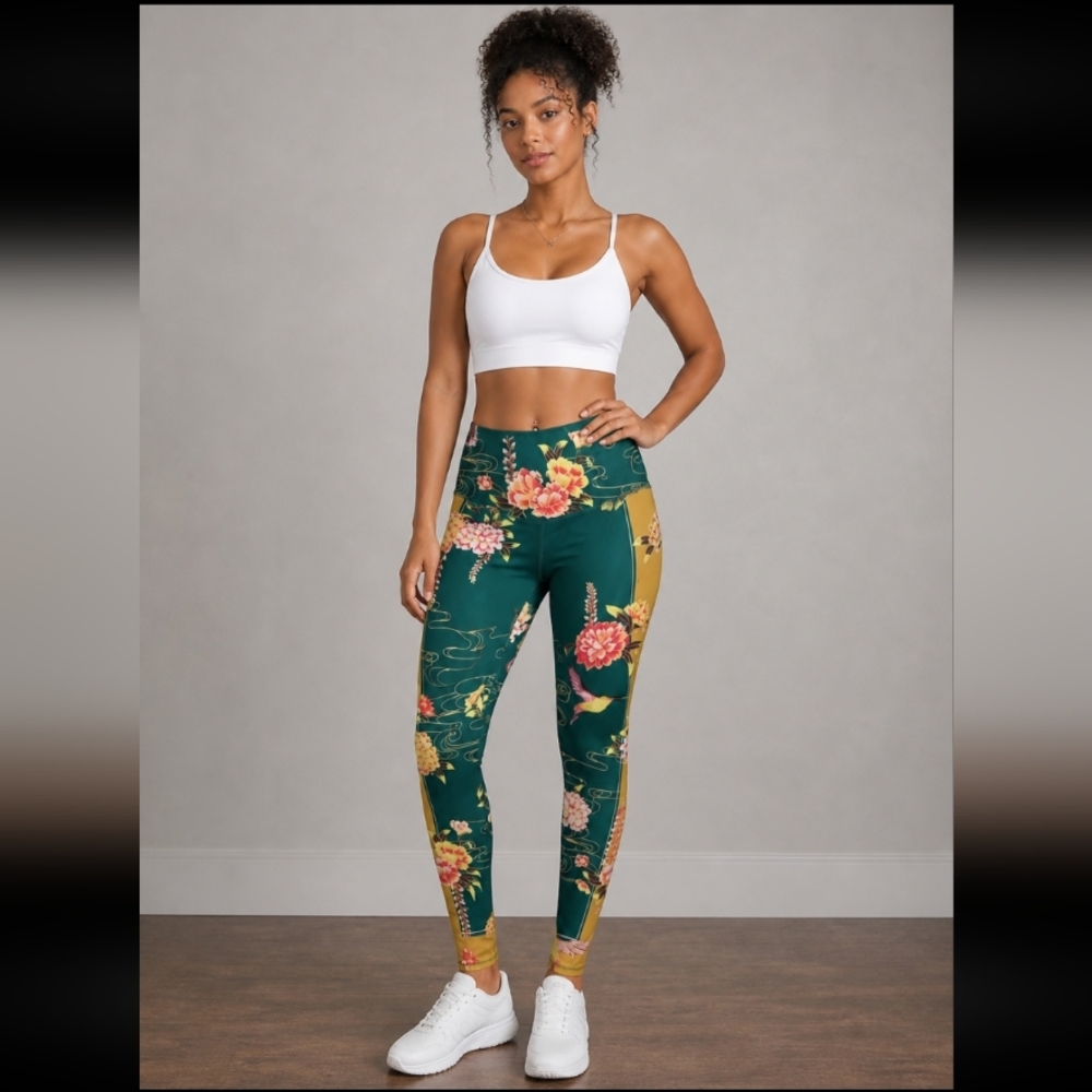 Without Walls hummingbird work out leggings XS